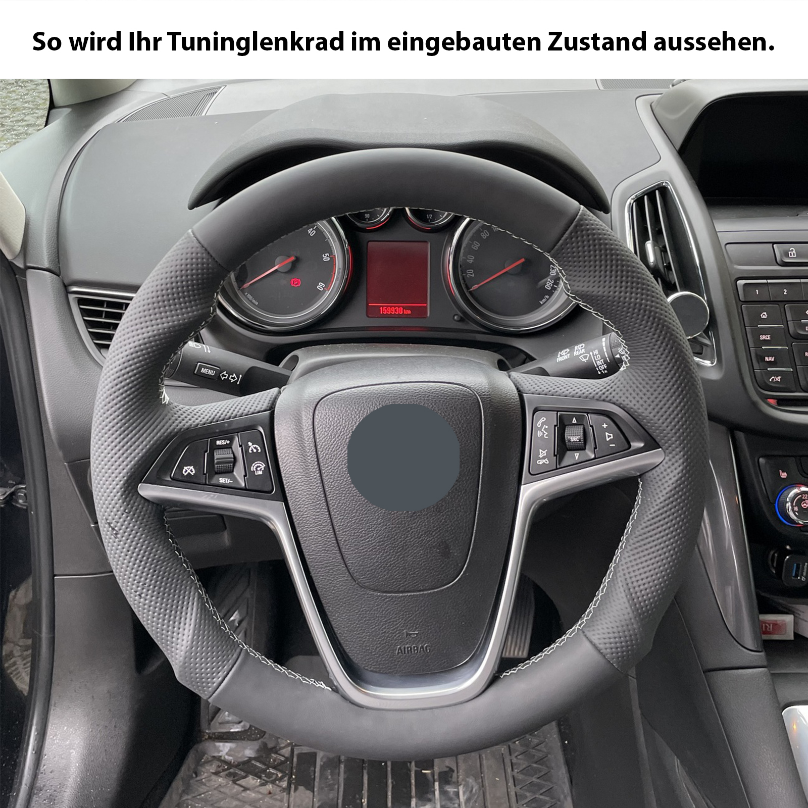 Lenkrad Multifunktionslenkrad Leder Lenkradheizung Opel Meriva