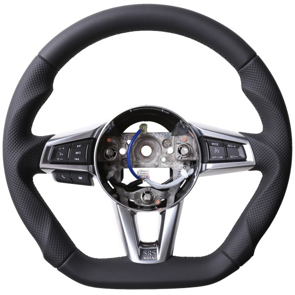 Mazda Lenkrad MX 5 Abgeflacht Kombibezug Naht schwarz