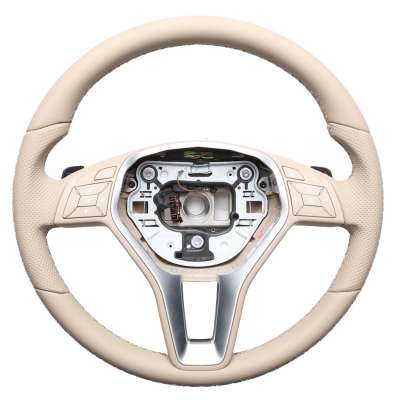 Mercedes Lenkrad CL 203 C219 CLS R230 R171 Abgeflacht Beige Kombibezug Naht Beige