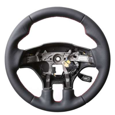 Selbstnäh-Lenkradbezug Aus Mikrofaserleder (38 Cm) Für Hyundai Veloster, I30, Elantra – Schwarz